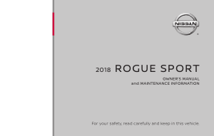 2018 Nissan ROGUE SPORT LC2F Kai Navigation Manual